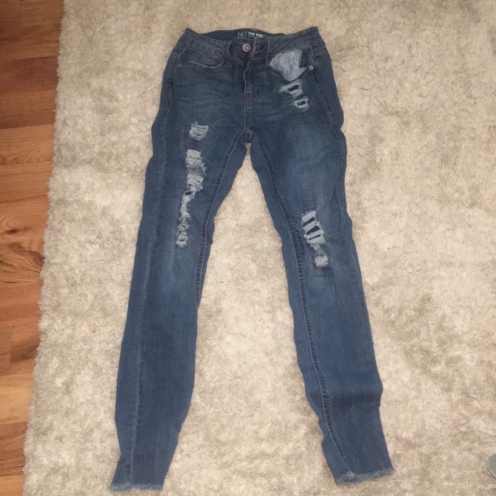 mid rise skinny jeans juniors size 1